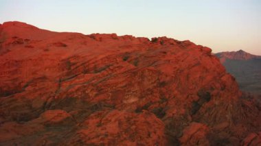 Ateş Vadisi, Nevada: Ateş Vadisi Parkı, günbatımında, hava çekimi.