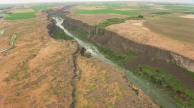 Idaho doğasının güzel manzarası, hava görüntüleri, ABD