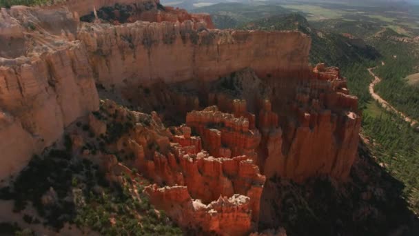 Bryce Canyon Utah 2019 Flygfoto Bryce Canyon Skjuten Från Helikopter — Stockvideo