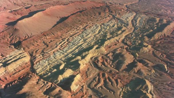 Вид Воздуха Пустыню Пределами Лас Вегаса Сша — стоковое видео