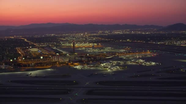 Лас Вегас Невада Вид Воздуха Городской Пейзаж Лас Вегаса — стоковое видео