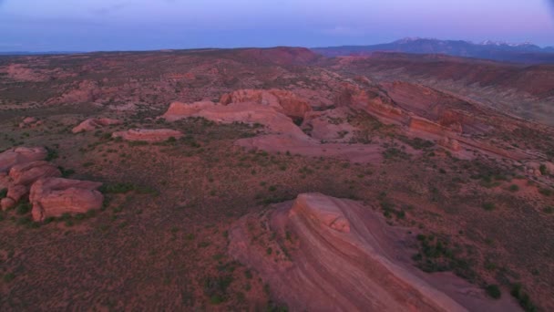 Arches Nationalpark Utah 2019 Flygfoto Över Arches Nationalpark Skjuten Från — Stockvideo