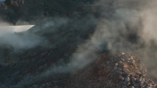 Mount Saint Helens Washington Bis 2019 Luftaufnahme Von Dampfquellen Auf — Stockvideo