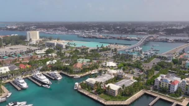 Nassau Bahamas Vista Aérea Ilha Paraíso Bahamas — Vídeo de Stock