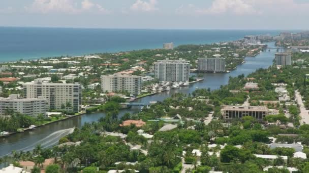 Miami Florida Kustlinje Miami Usa — Stockvideo