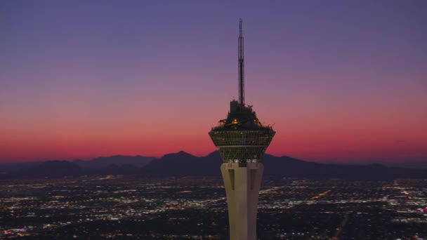 Las Vegas Nevada Uitzicht Vanuit Lucht Het Stadsgezicht Van Las — Stockvideo