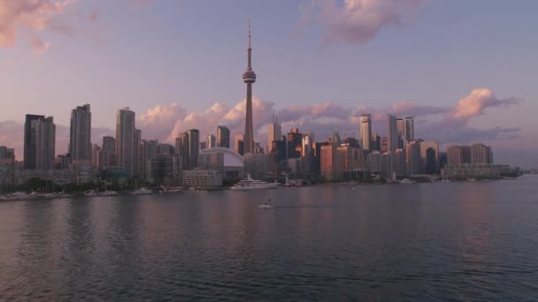 Toronto Canadá Por Volta 2019 Vista Aérea Toronto Pôr Sol — Vídeo de Stock