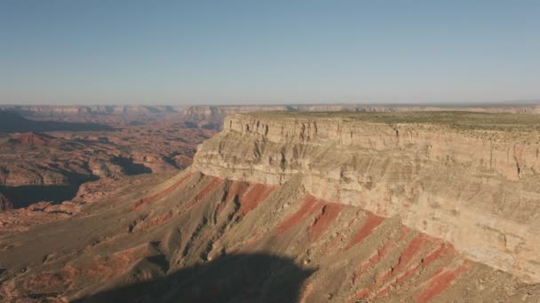 Grand Canyon Arizona 2019 Napkeltekor Rálátás Grand Canyonra Helikopteres Lövés — Stock videók