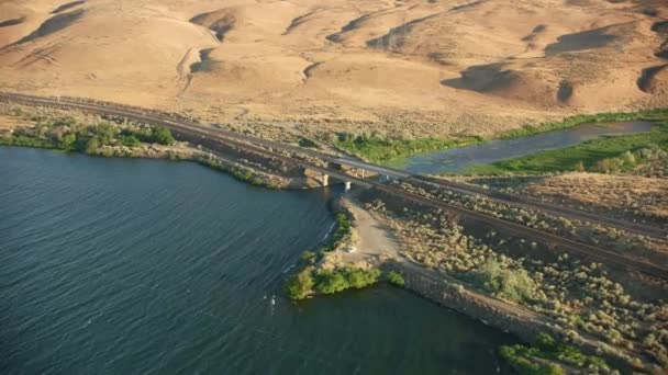 Oregon Usa Luftaufnahmen Vom Columbia River — Stockvideo