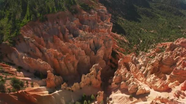 Bryce Canyon Utah 2019 Flygfoto Bryce Canyon Skjuten Från Helikopter — Stockvideo