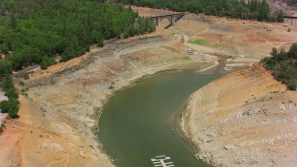 August 2021 Video Shasta Lake California Usa — Stock Video