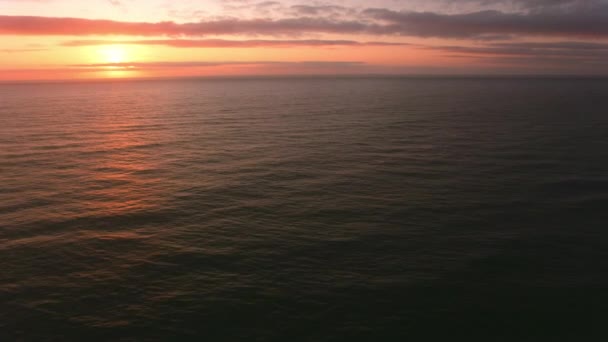 Boven Beelden Van Prachtige Kustlijn Zee Natuurschoon Uitzicht — Stockvideo