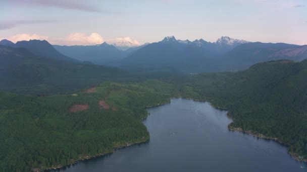Washington State Circa 2019 Luchtfoto Van Het Meer Schot Vanuit — Stockvideo