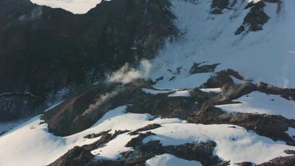 Mount Saint Helens Washington Circa 2019 Luchtfoto Van Stoomopeningen Berg — Stockvideo