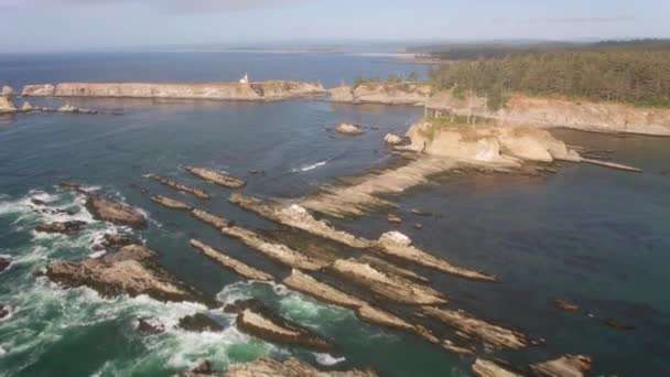 Nad Záběry Krásné Pobřeží Moře Příroda Malebný Pohled — Stock video