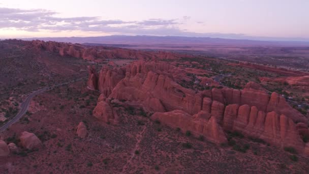 Arches National Park Utah Circa 2019 Luchtfoto Van Arches National — Stockvideo