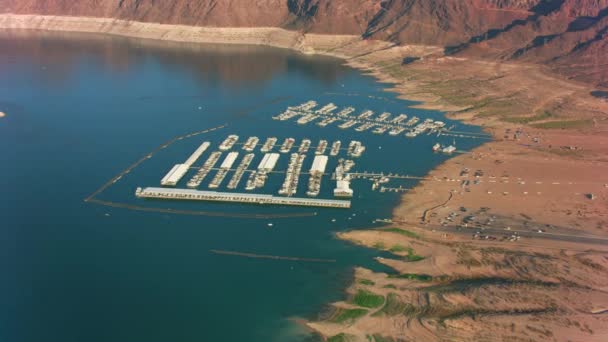 Lake Mead Nevada Uitzicht Vanuit Lucht Lake Mead Neergeschoten Met — Stockvideo