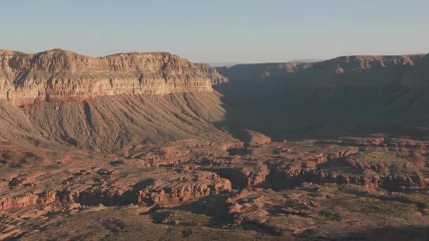 Grand Canyon Arizona 2019 Napkeltekor Rálátás Grand Canyonra Helikopteres Lövés — Stock videók