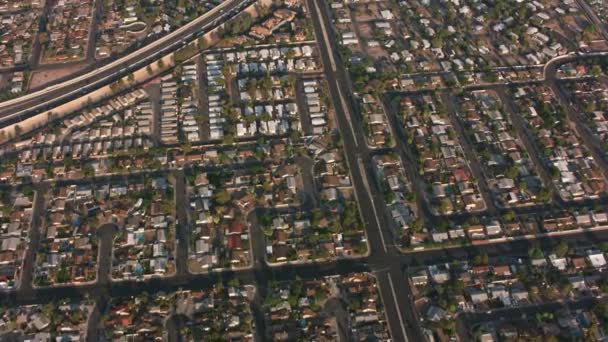 Las Vegas Nevada Uitzicht Vanuit Lucht Het Stadsgezicht Van Las — Stockvideo