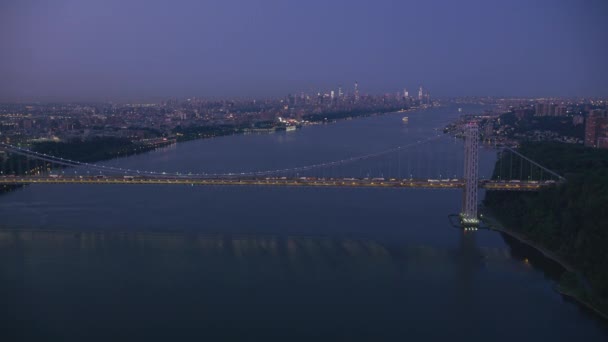 New York City New York Okolo Roku2019 Letecký Výhled New — Stock video