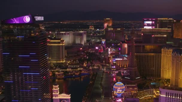 Las Vegas Nevada Letecký Pohled Město Las Vegas — Stock video
