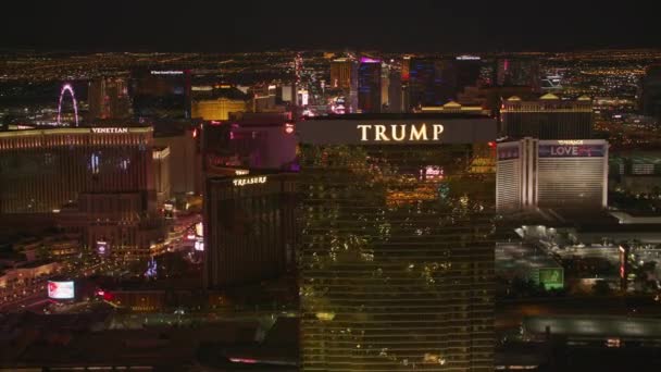 Top View Beelden Van Las Vegas Cityscape Verenigde Staten — Stockvideo