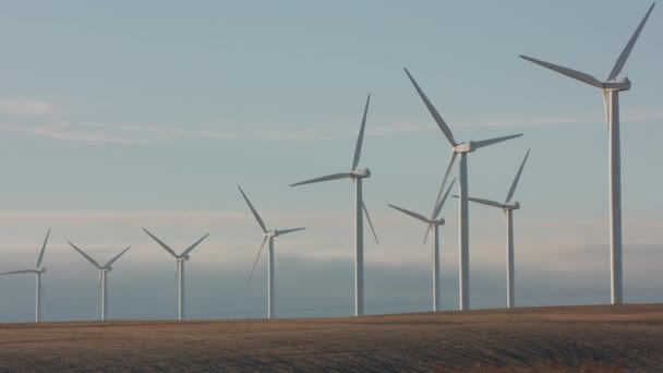 Volare Sopra Oregon Wind Turbines Farm Nel Sud Dell Oregon — Video Stock