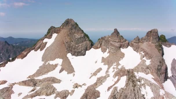 Glacier Peak Washington Por Volta 2019 Vista Aérea Pico Geleira — Vídeo de Stock