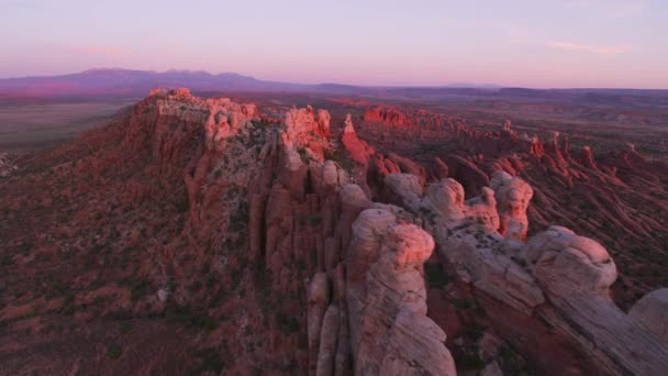 Arches National Park Utah 2019 공중에서 있습니다 헬리콥터 지멘스 카메라 — 비디오
