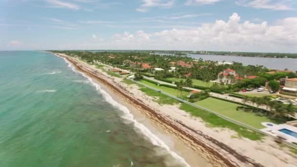 Florida Miami Kustlijn Beelden — Stockvideo