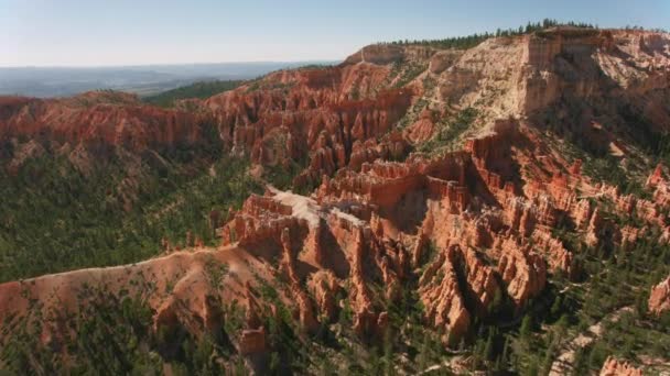 Bryce Canyon Utah Około 2019 Roku Widok Lotu Ptaka Kanion — Wideo stockowe