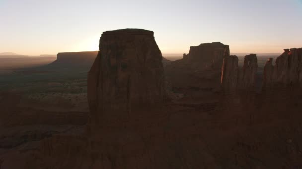 Monument Valley Γιούτα 2019 Αεροφωτογραφία Του Monument Valley — Αρχείο Βίντεο