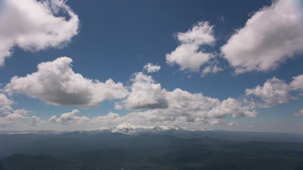 Góry Kaskadowe Kalifornia Około 2019 Widok Lotu Ptaka Szczyt Lassen — Wideo stockowe