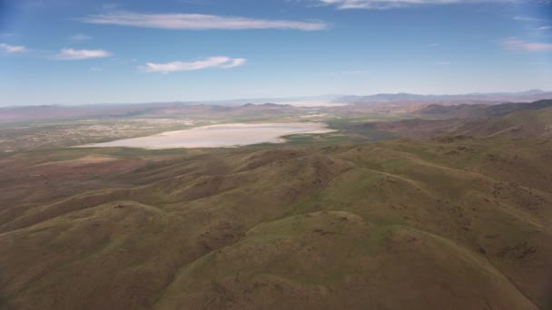 Nevada Usa 2019 Flygfoto Över Abstrakta Mönster Ökenområdet Skjuten Från — Stockvideo