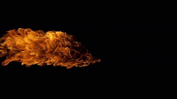 Vlammenwerper Slow Motion Schot Phantom Flex Bij 1000 Fps — Stockvideo