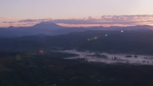 Góra Heleny Waszyngton Około 2019 Widok Lotu Ptaka Mount Saint — Wideo stockowe