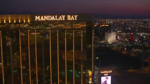 Ovanifrån Bilder Las Vegas Stadsbild Usa — Stockvideo