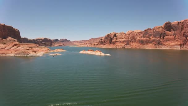 Lake Powell Utah Circa 2019 Vista Aérea Del Lago Powell — Vídeos de Stock