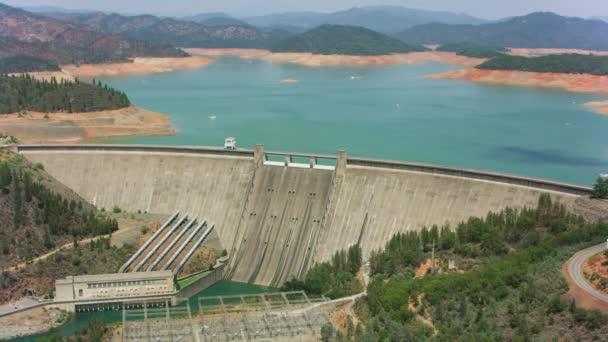 August 2021 Video Vom Shasta Lake Kalifornien Usa — Stockvideo