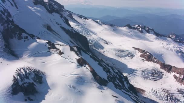 Mount Rainier Washington Bis 2019 Luftaufnahme Des Mount Rainier Aufnahme — Stockvideo