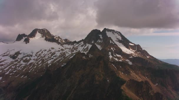 Mount Baker Waszyngton Około 2019 Roku Widok Lotu Ptaka Mount — Wideo stockowe