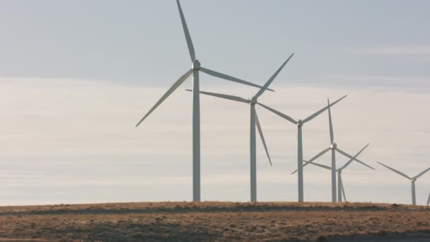 Volare Sopra Oregon Wind Turbines Farm Nel Sud Dell Oregon — Video Stock