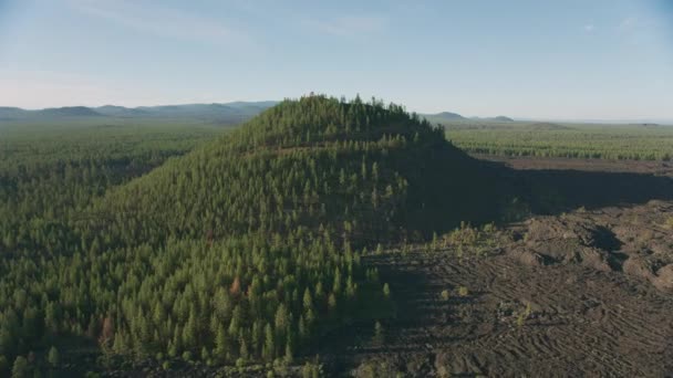 Central Oregon Por Volta 2019 Vista Aérea Lava Flow Tiro — Vídeo de Stock