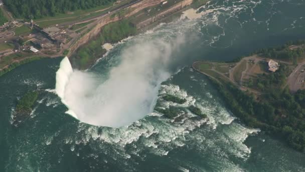 Niagara Cachoeiras Imagens Aéreas — Vídeo de Stock