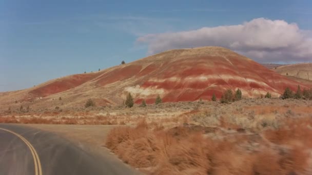 Flug Über Die Felsen Süden Von Oregon — Stockvideo