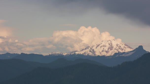 Mount Shuksan Washington Kolem Roku2019 Letecký Pohled Horu Shuksan Snímek — Stock video