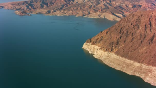 Lake Mead Nevada Uitzicht Vanuit Lucht Lake Mead Neergeschoten Met — Stockvideo