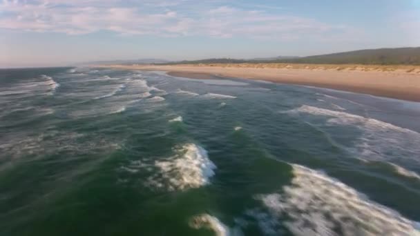 Ovanför Bilder Vacker Kust Och Hav Natur Vacker Utsikt — Stockvideo