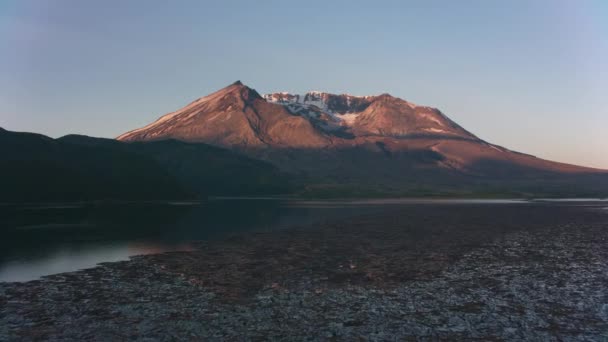 Mount Saint Helens Washington 2019 Flygfoto Över Mount Saint Helens — Stockvideo