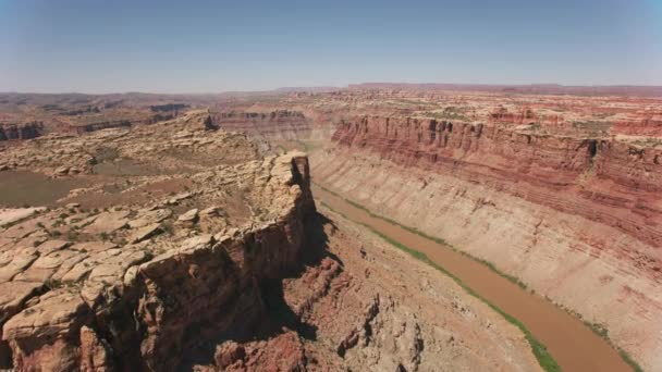 Canyonlands National Park Utah Circa 2019 Vzdušný Výhled Kaňony Snímek — Stock video